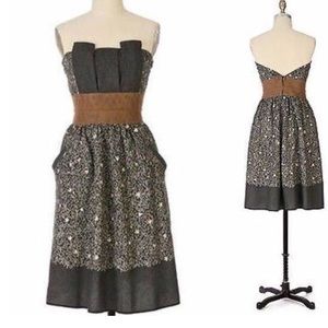 🔥Anthropologie Strapless Dress 👗 Size Medium